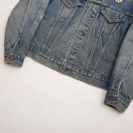 70s Levi's 70505-0317 Denim Jacket With Troy Blanket