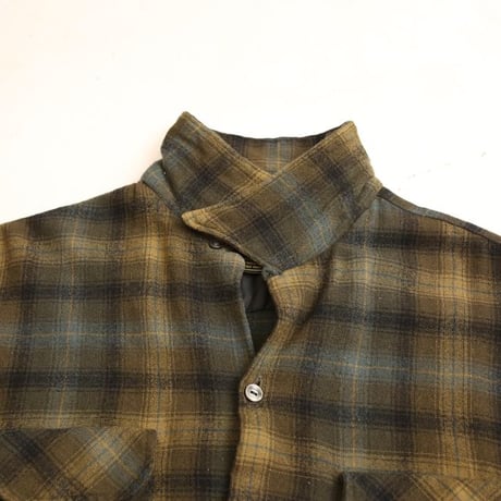 60s "Sportsman" Wool Plaid Loop Shirt