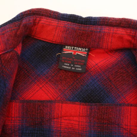 Brittania Ombre Checked Wool Western L/S Shirt