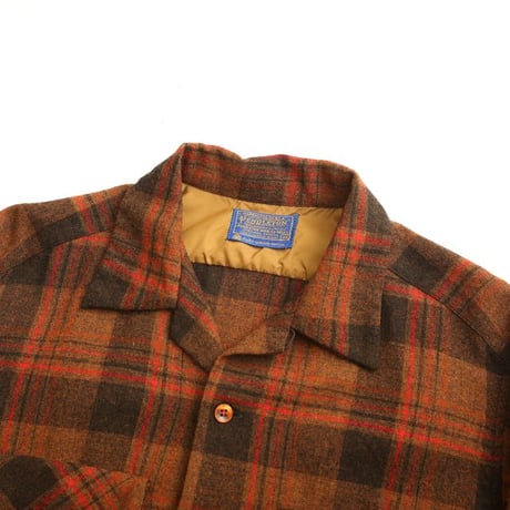 60s Pendleton Wool Plaid Loop Shirt