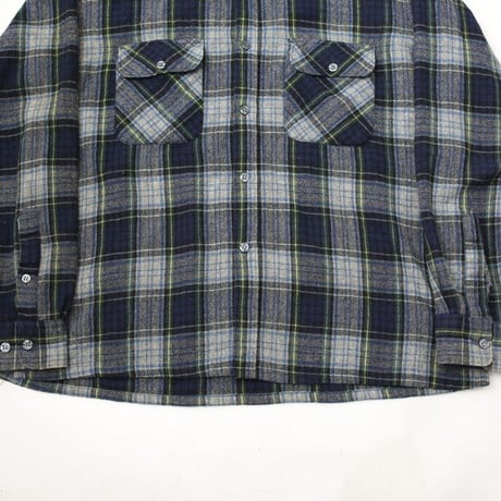 80s WOODLAND Shadow Check Wool Shirt