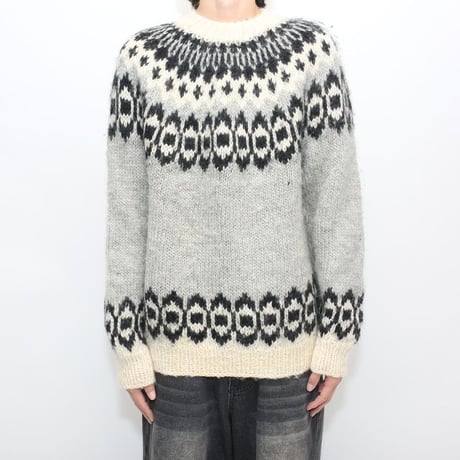 Nordic Pattern Knit Sweater