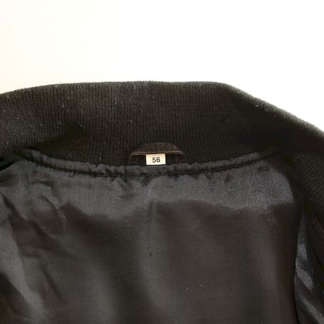 Euro Vintage Black Suede Jacket 'Vera Pelle'