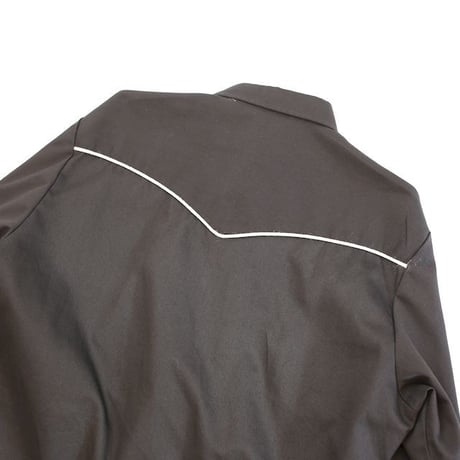 Black Embroidery Western Shirt