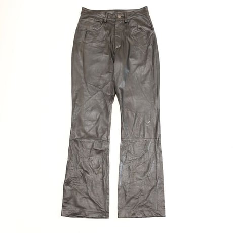 Wilsons Black Leather Flared Pants