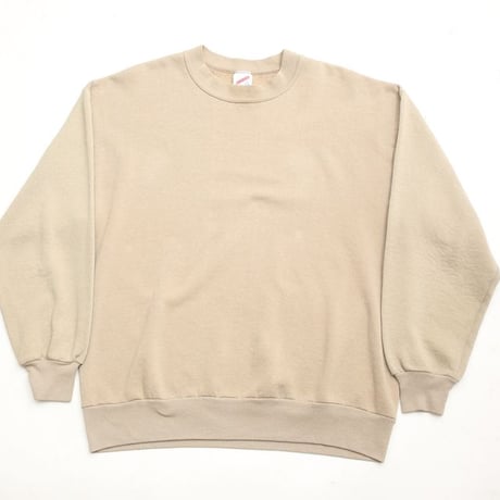 90s Jerzeez Blank Sweat Shirt Beige