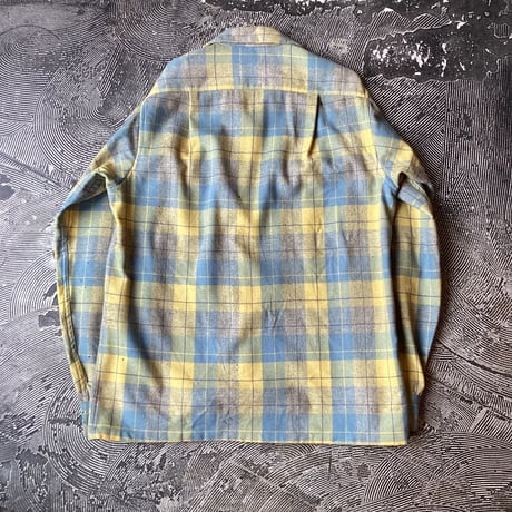 50s Pendleton Wool Plaid Loop Shirt