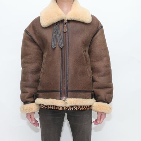 B-3 Mouton Leather Jacket