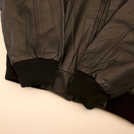 Rib Leather Jacket