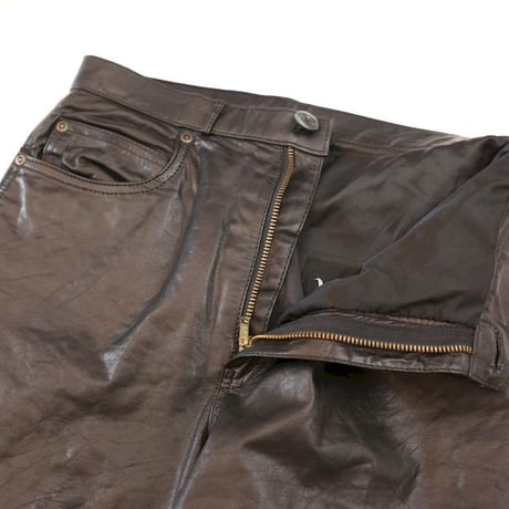 Wilsons Black Leather Pants Slim Fit