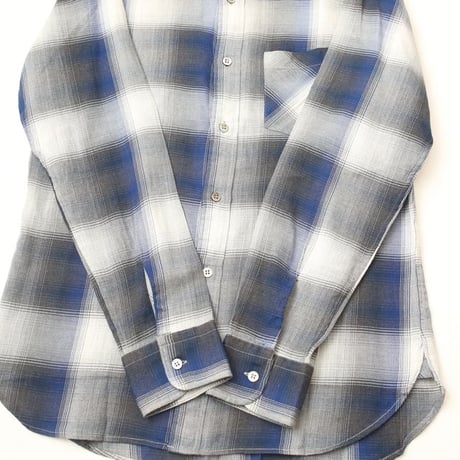 Ombre Plaid Rayon Shirt