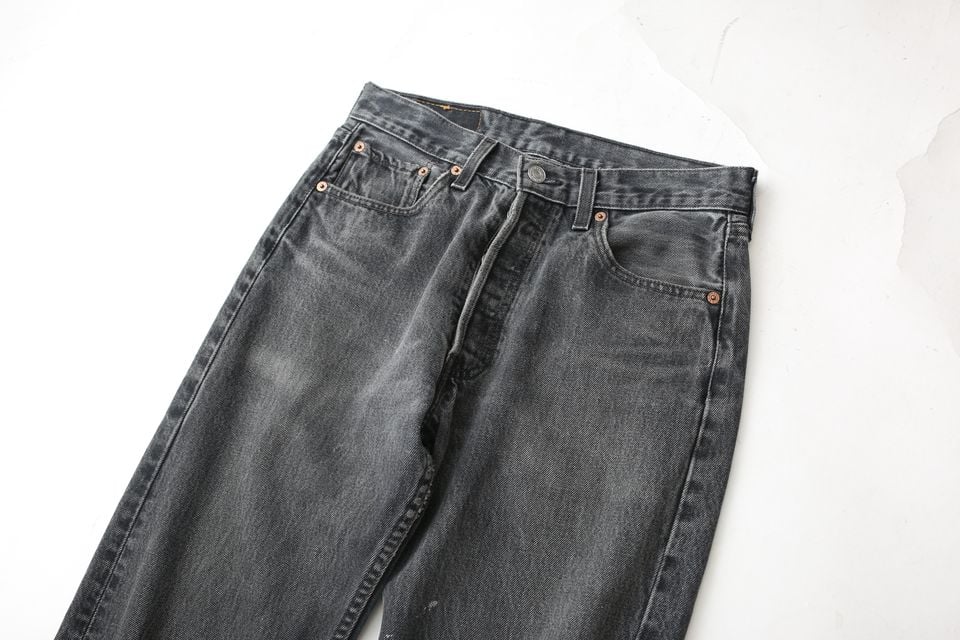 90s Levi's 501 Black Denim Pants MADE IN USA |