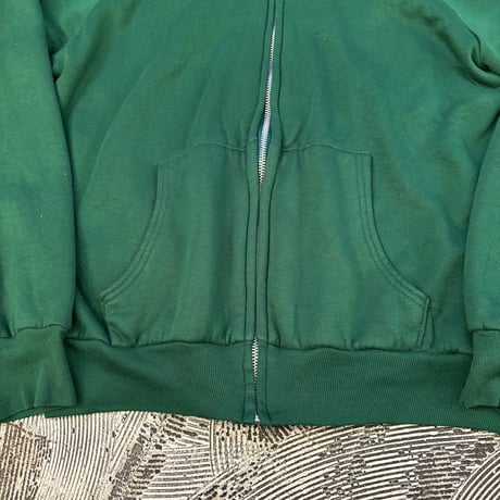70s Thermal Lined Full Zip Sweat Hoodie MADE IN USA