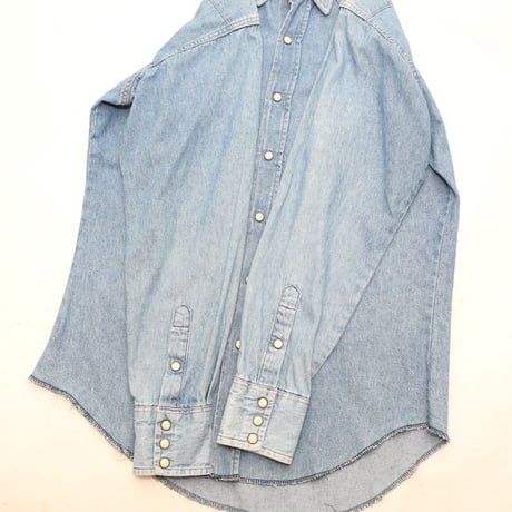 80s Wrangler Denim Western Shirt