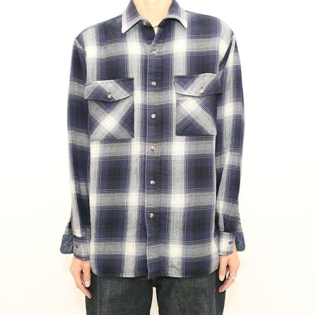 CLAYBROOKE Ombre Check Acrylic L/S Shirt