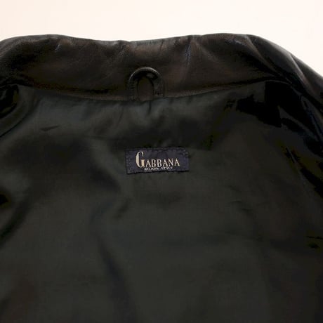 Black Leather Full Zip Jacket