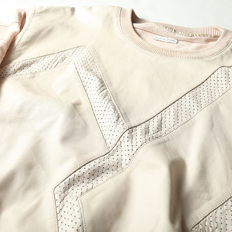 Leather&Knit Sweater