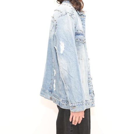 Studs Design Denim Jacket