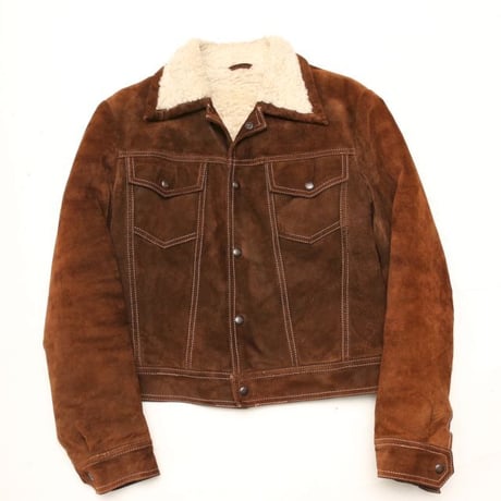 Vintage Suede Boa Jacket