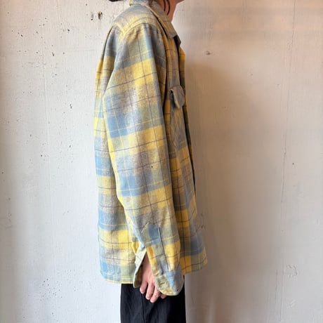 50s Pendleton Wool Plaid Loop Shirt