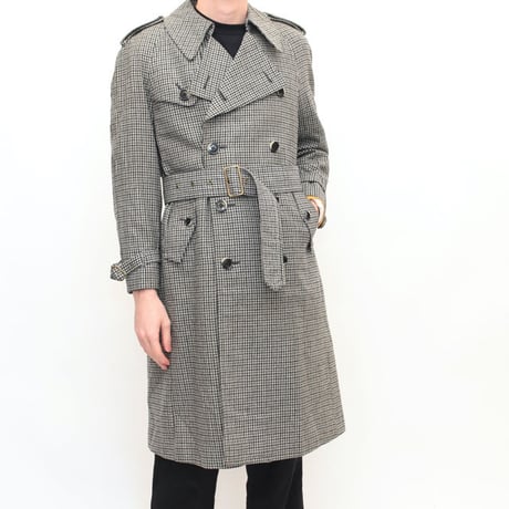  Houndstooth Check Coat