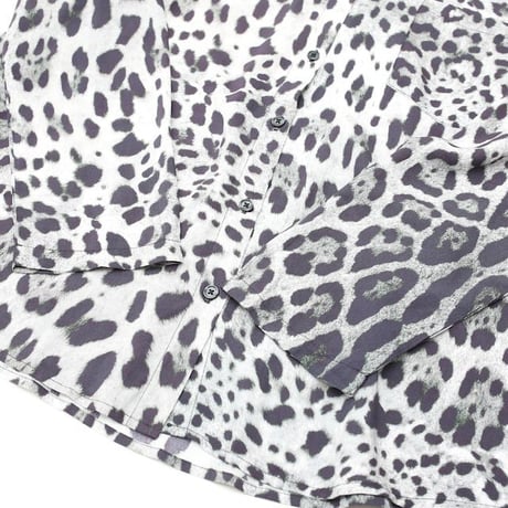 Leopard Pattern Rayon L/S Shirt