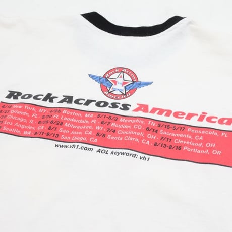 Vintage Ringer T-Shirt "Rock Across America"
