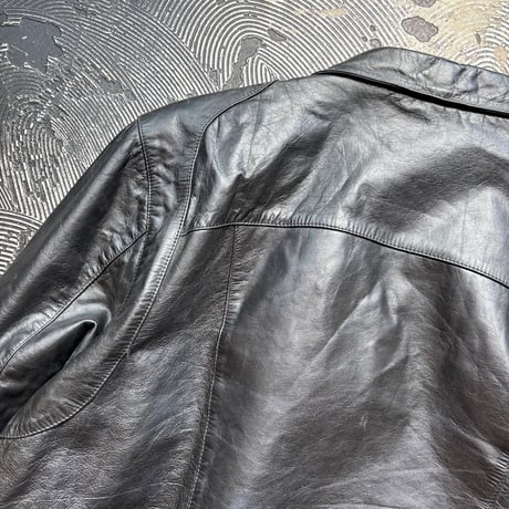 Wilsons Black Rib Leather Jacket