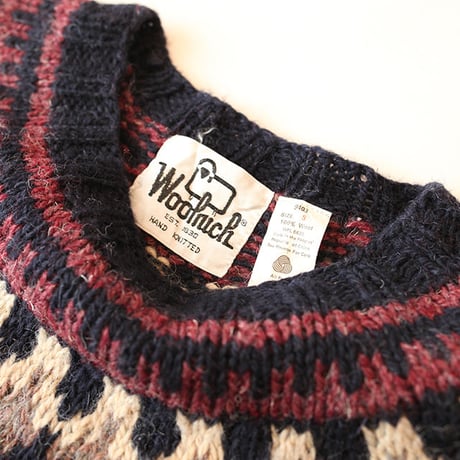 Wool Rich Vintage Nordic  Wool Sweater