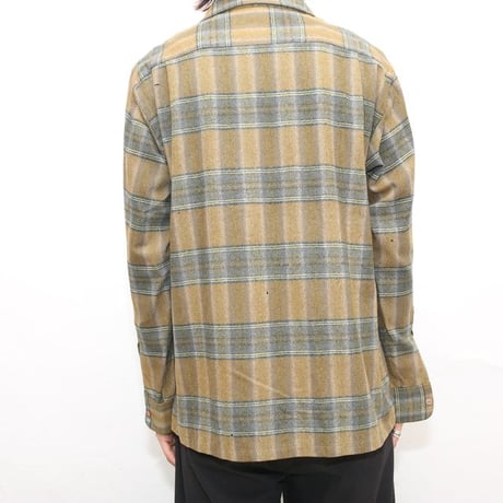 70s Wool Plaid Loop Shirt