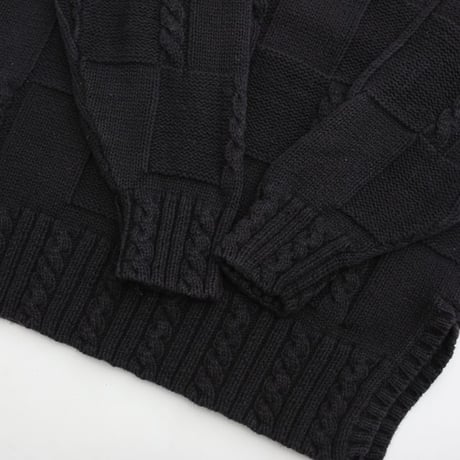 Mockneck Ramie × Cotton Knit Sweater