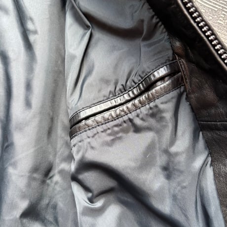 Wilsons Black Rib Leather Jacket