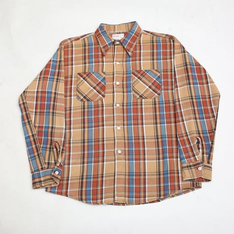 70s BIG MAC Cotton Flannel Plaid Shirt