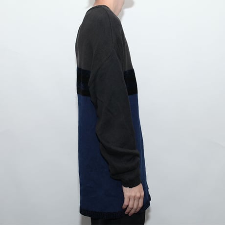 Cotton×Velvet  Knit Sweater