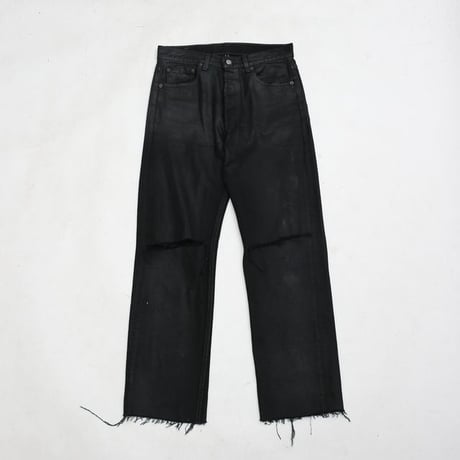 90s Levi's 501 Denim Pants "Black Coated & Damage"