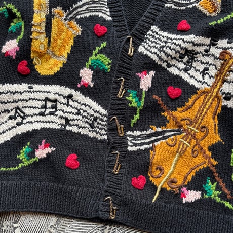 Belle Pointe Ramie×Cotton Hand Knit Cardigan