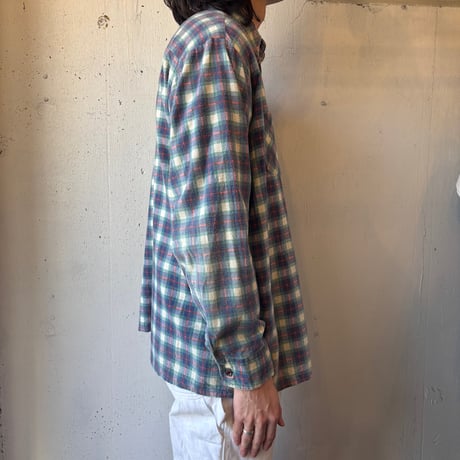 80s Dickies Print Flannel Plaid Shirt