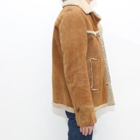 Suede Leather Shearing Coat