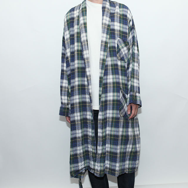 L L Bean Cotton Check Gown チェックガウン | Strato
