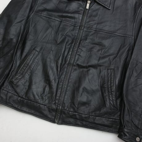 LONDON FOG Black Leather Jacket