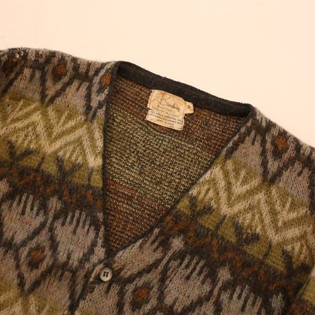 60's Vintage Mohair Knit Cardigan