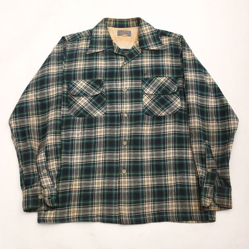 40s Pendleton Wool Plaid Loop Shirt | Strato