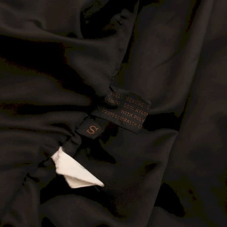 Patchwork Design Black Leather Jacket