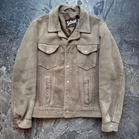 80-90s Schott Suede Trucker Jacket