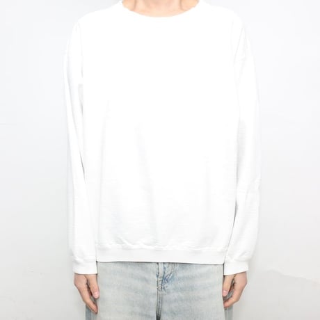 90's The Cotton Exchange Blank Sweat Shirt White