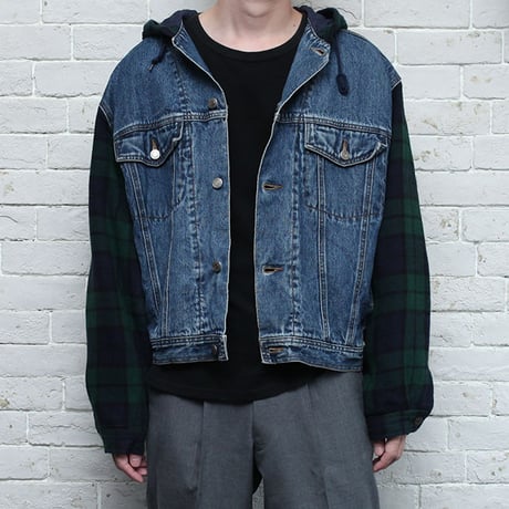 90s Gap Denim Jacket With Hoodie