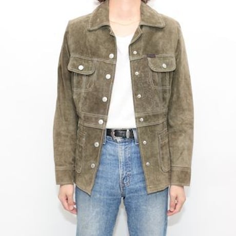 Suede Leather Safari Jacket