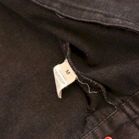 Flower Embroidery Black Denim Jacket