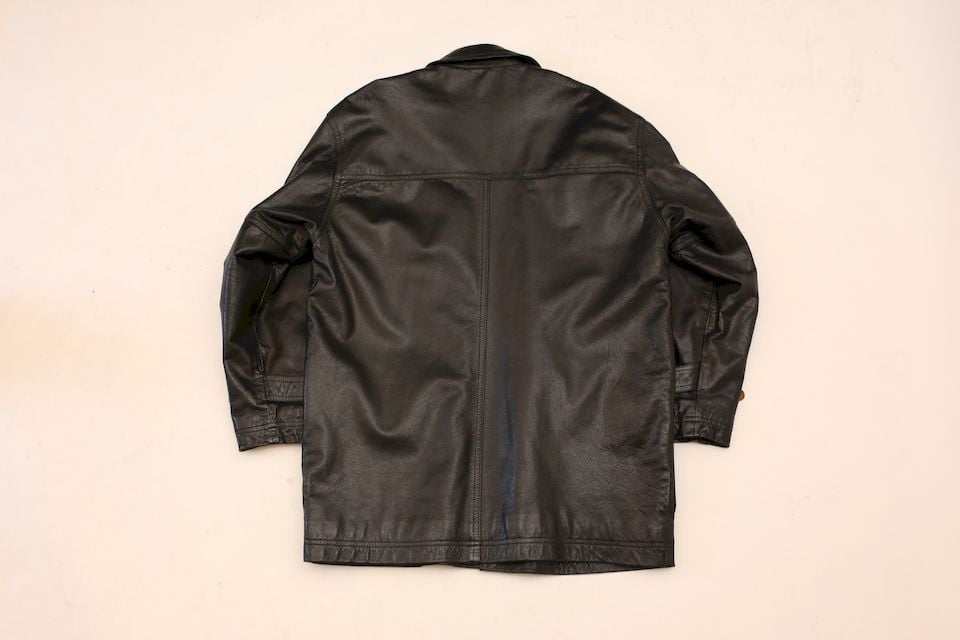 Schott ブルゾン　コットン+鹿革(襟) L ブラック Schott ブルゾン コットン+鹿革(襟) L ブラック