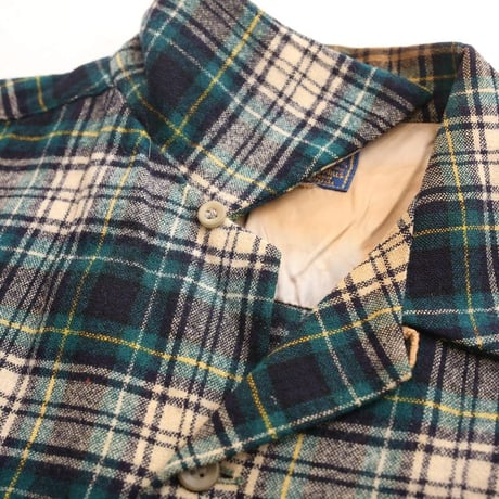 40s Pendleton Wool Plaid Loop Shirt